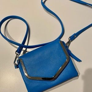 Charming Charlie Crossbody Blue Purse NEW